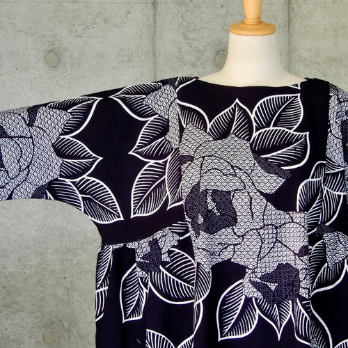 着物リメイク 浴衣のチュニックワンピース フリーサイズ kimono 着物リメイク 浴衣のチュニックワンピース フリーサイズ kimono