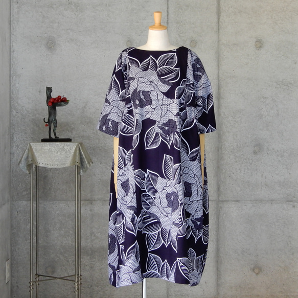 着物リメイク 浴衣のチュニックワンピース フリーサイズ kimono 着物リメイク 浴衣のチュニックワンピース フリーサイズ kimono