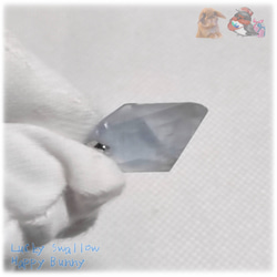 セレスタイト マダガスカル産 ファセットカット ペンダント ネックレス向け 天青石 celestite No.5710 14枚目の画像