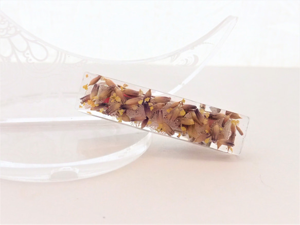 ラベンダー✕紫陽花のヘアクリップ 1枚目の画像