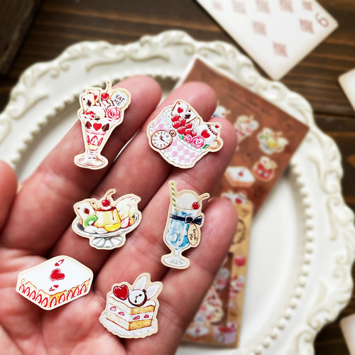 喫茶店メニューがいっぱい！純喫茶ALICE フレークシール シール