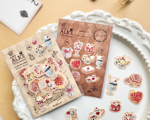 喫茶店メニューがいっぱい！純喫茶ALICE フレークシール シール