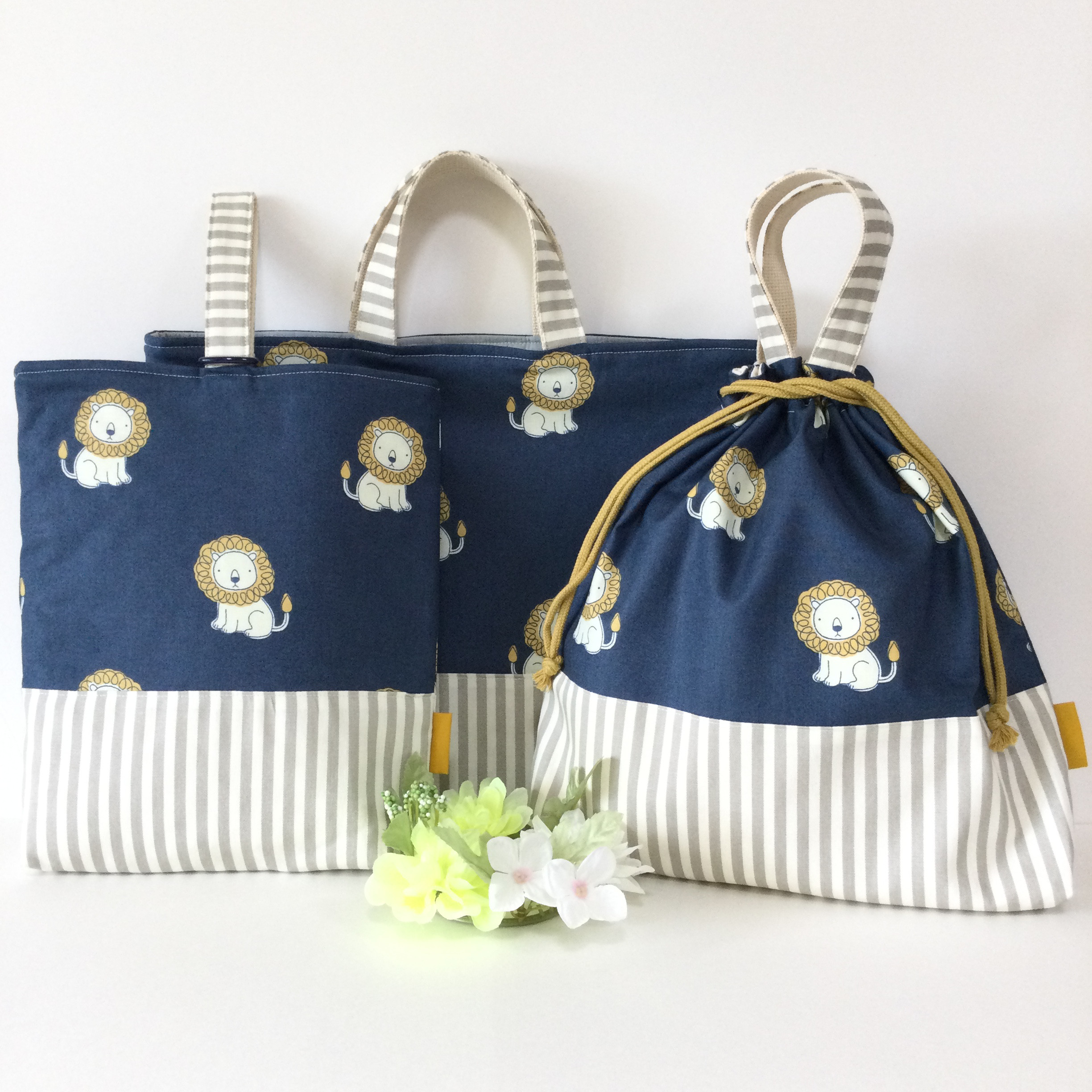 ♪New♪♡little lion★通園通学３点セット♡  ～デコレクションズ〜リトルライオン♪