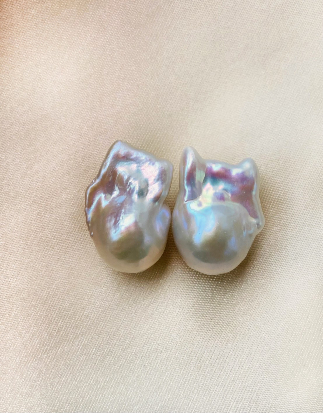 【10％OFF】Sグレード バロックパール　ピアス