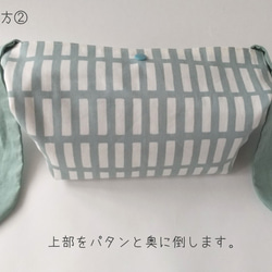 お値下げしました！保冷＊リボンのお弁当袋＊格子柄＊ピンク＊2段のお弁当箱にも使えます 8枚目の画像