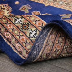 新品SALE　山羊と鳥　高級ラグ　パキスタン手織り絨毯　玄関マット　アクセントラグ　80x130cm　＃199 6枚目の画像