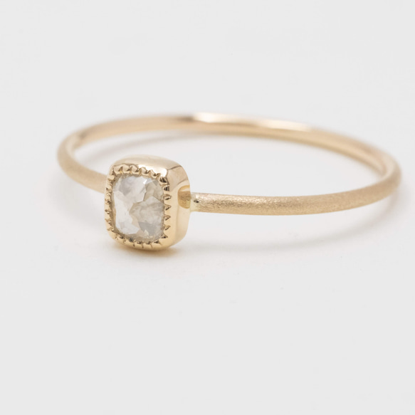 L'EAU rectangle diamond ring 3枚目の画像