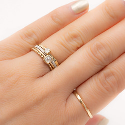 L'EAU rectangle diamond ring 4枚目の画像