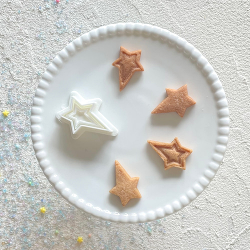 カワウソ♡流れ星クッキー☆ 星】流れ星 クッキー型/かわいい/プレゼント/ギフト/手作り/おしゃれ