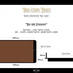 アイアン　ビッグカフェトレイ　(Big/ストレート)　トレー　ハンドメイド品　キャンプテーブル　植物棚　シェルフ　おぼん 9枚目の画像