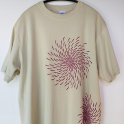 スタンプアートワークTシャツ『いちごいち衣』ハナビ/ユニセックスL 5枚目の画像