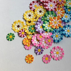 クラフトパンチ お花（7色）大小70枚 その他素材 あち 通販