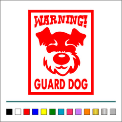 番犬【 WARNINGA GUARD DOG 】008 ステッカー 【カラー選択可】 送料無料♪ 3枚目の画像