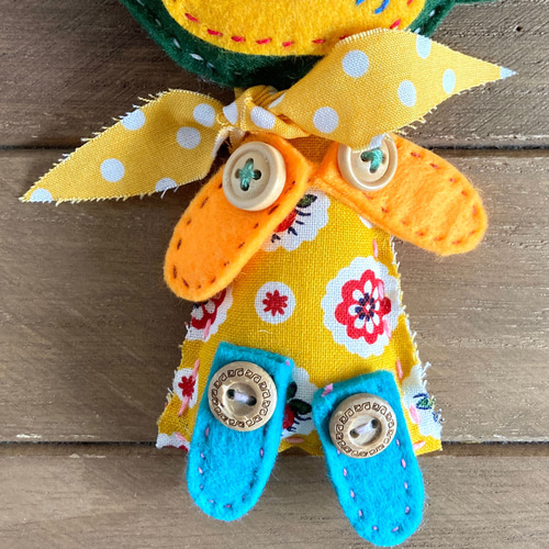 おさる】フェルトマスコットキーホルダー 動物マスコットキーホルダー