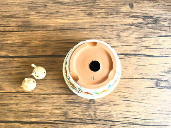 アグラオネマレッドゴールド◇観葉植物◇鉢付き◇4号◇鉢のみ販売可◇タイル鉢◇モザイクタイル◇オリジナル作品 12枚目の画像