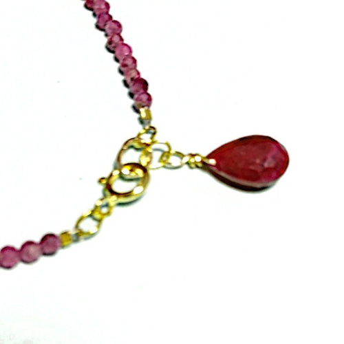 ルビーの ブレスレット ／ 14kgf ブレスレット Mizutama-mfg 通販