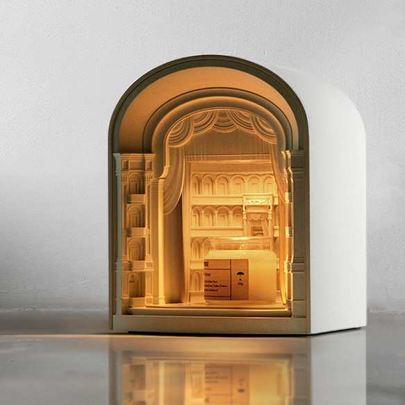 ローマ劇場の溶けるワックスランプ研究寝室デザイナーアロマテラピーナイトライトギフトボックス 1枚目の画像