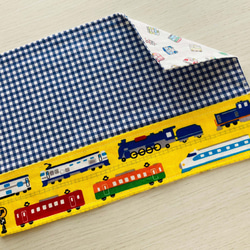電車3 リバーシブル ランチョンマット　♡コップ袋プレゼント♡ 2枚目の画像