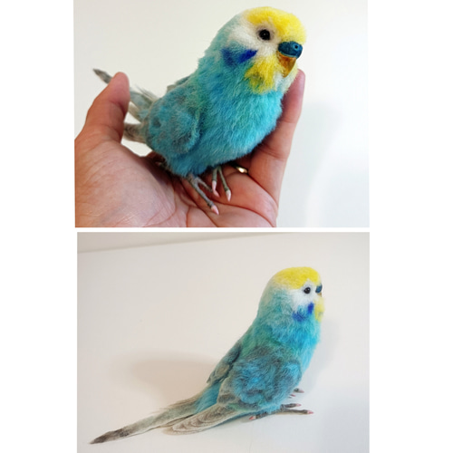 羊毛フェルト インコ オーダー制作 羊毛フェルト リリアン 通販