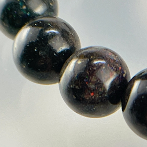 ブラックマトリックスオパール&リビアングラスブレス ブレスレット