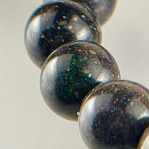 ブラックマトリックスオパール&リビアングラスブレス ブレスレット