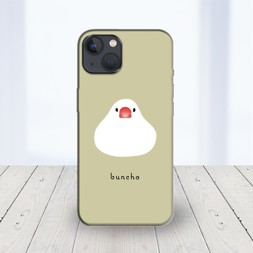 ☆OPPO 他 ほぼ全機種対応 スマホケース ☆白文鳥 お餅ちゃん