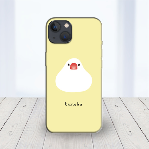 ☆OPPO 他 ほぼ全機種対応 スマホケース ☆白文鳥 お餅ちゃん 背景17色