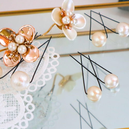 ヘアアクセサリー パール 可愛い 手作り 人気 使い方 アレンジ まとめ