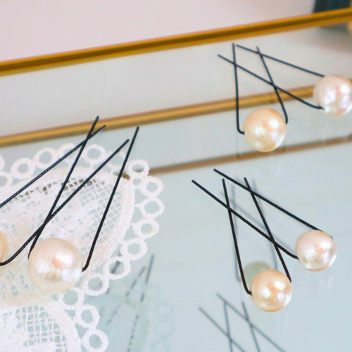 ヘアアクセサリー パール 可愛い 手作り 人気 使い方 アレンジ まとめ