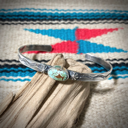 インディアンジュエリーターコイズ石 シルバーブレスレット