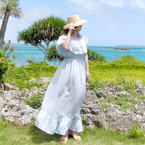 *関税送料込*【PATOU】オフショルダー ファイユマキシワンピース オフショルダー PATOU(パトゥ) レディース - 海外通販のBUYMA