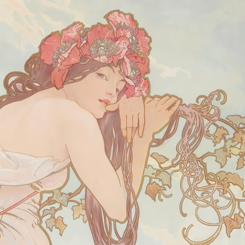 ミュシャ 四季 夏 Circle Fine Art Corporation ミュシャ 四季 夏 Circle Fine Art Corporation ミュシャ 四季