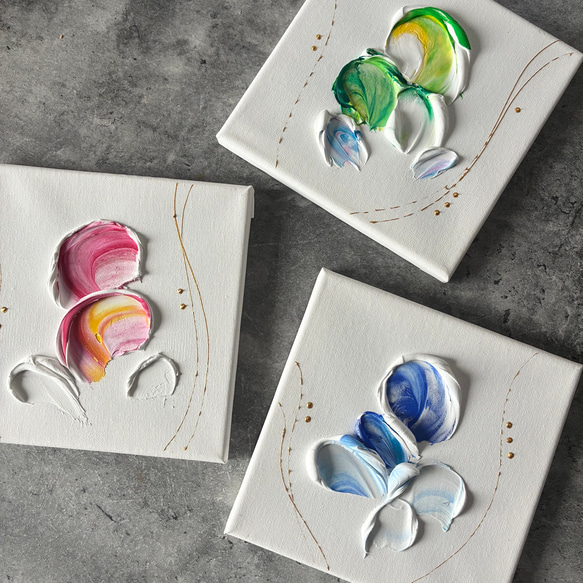 現代アート 3枚セット テクスチャーアート モダン 絵画 抽象画 アート