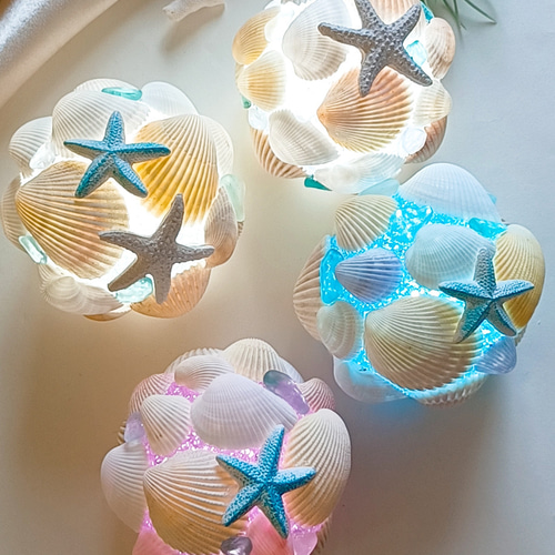 作家物 シェルカメオランプ サードニクス貝 卓上照明 スタンド（シェル  