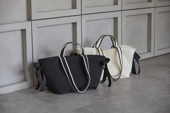 ヌビリボンバッグ フェミニン 洗える 大容量 通勤 マザーズバッグ