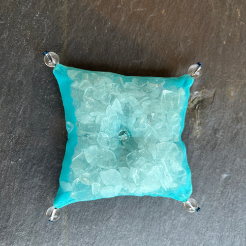 thank youクーポン付☆水晶座布団「水晶おざぶmini」水晶さざれ