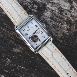 オーダー作製ブローバ(bulova) 時計ベルト、ヒマラヤタロコダイル時計ベルト 4枚目の画像