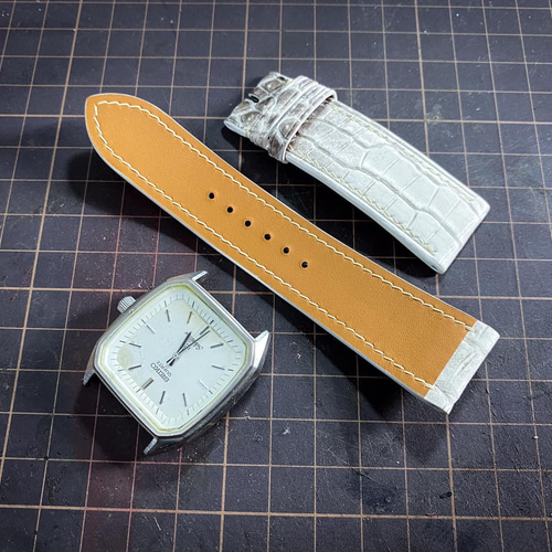 オーダー作製seiko 時計ベルト、ヒマラヤタロコダイル時計ベルト 