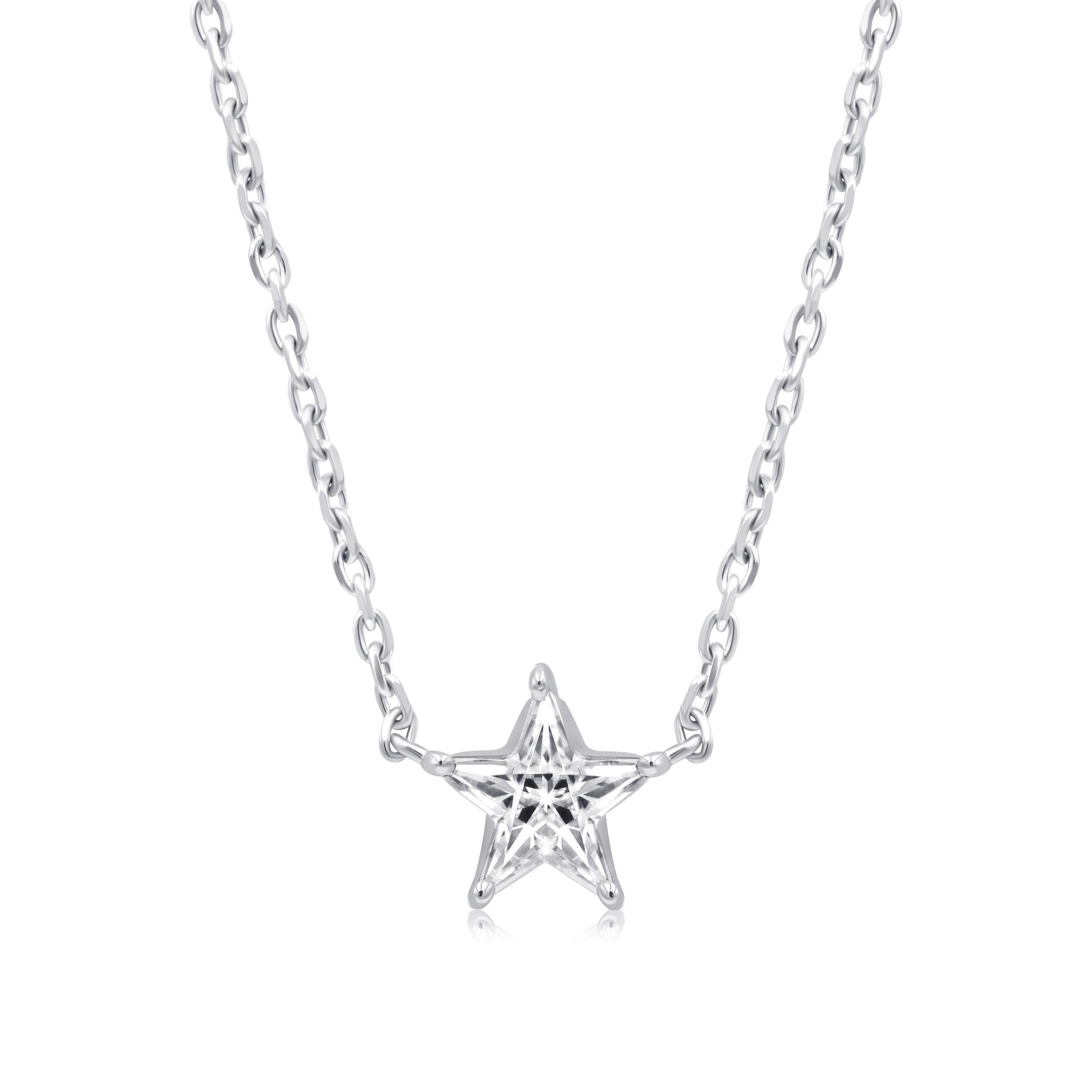 1石スターネックレス S40W206（4週間発送）