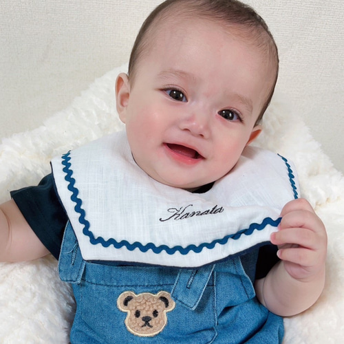 名入れ刺繍 セーラースタイ｜2wayで楽しめるおめかしスタイ｜出産祝い