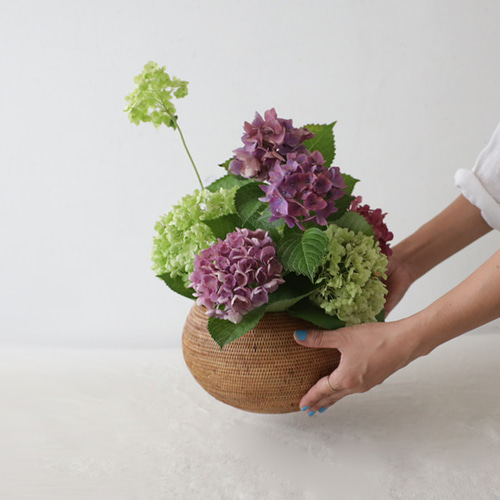 送料無料 ラスト2 春支度SALE 伝統工芸アタ ボール バスケット