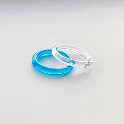 【リング 青２個・水色１個】カシャカシャタグスタイ♡ リング 青2個・水色1個】カシャカシャタグスタイ♡ スタイ 男の子