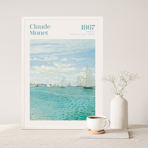 クロード・モネ アートポスター 海 絵画 夏 インテリアアート