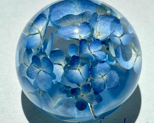 レジン　NO.131♡おすまし猫ちゃんと紫陽花 レジン NO.131♡おすまし猫ちゃんと紫陽花