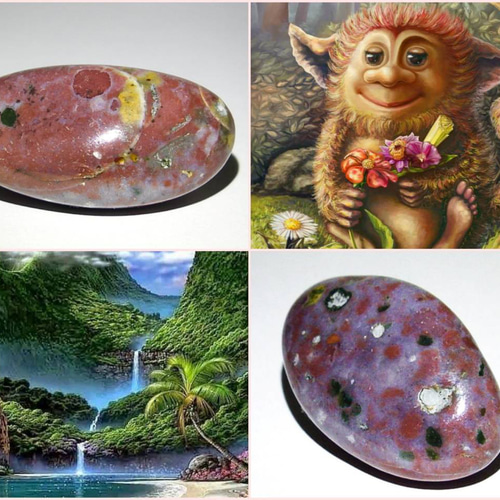 珍しい深海パワーストーン オーシャンジャスパー