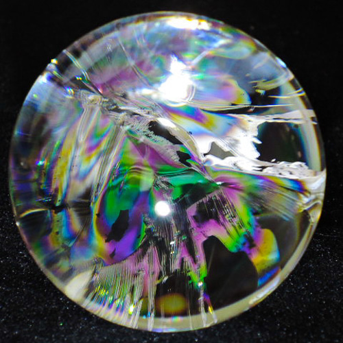 ☆ヒマラヤ産 極上!☆虹の水晶玉46mm/140g+台座付☆レインボー ☆ヒマラヤ産 極上!☆虹の水晶玉46mm/140g+台座付☆レインボー