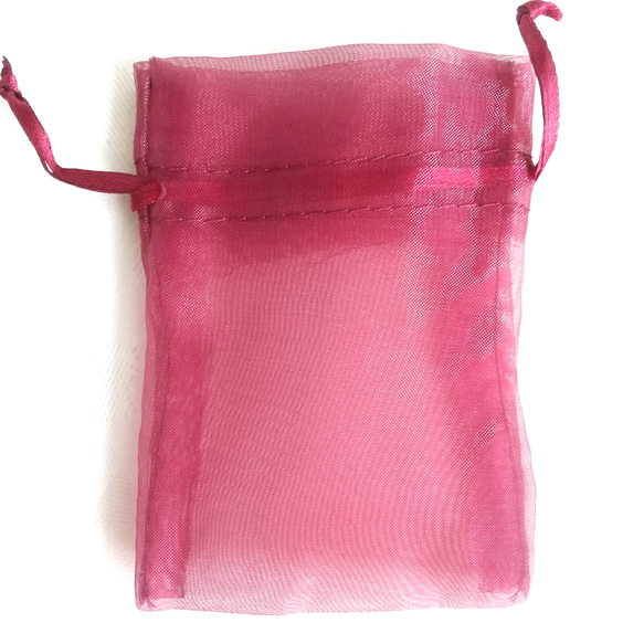 オーガンジーポーチ（小２枚セット）　巾着袋 4枚目の画像