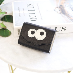 ブラック/キョロメミニウォレット】思わず誰かに見せたくなる/ミニマム