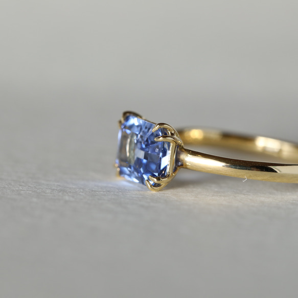 【11号】一点物〈one-off〉K18◇バイカラーサファイアリング　1.86ct  18金 指輪〈one off_49 4枚目の画像