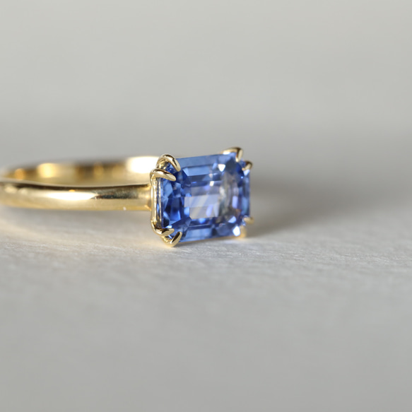 【11号】一点物〈one-off〉K18◇バイカラーサファイアリング　1.86ct  18金 指輪〈one off_49 7枚目の画像